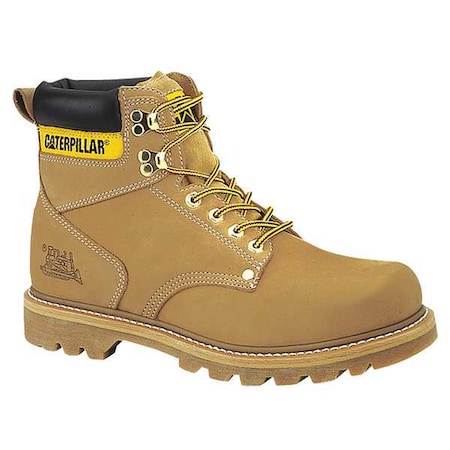 Men's 6-Inch Work Boot, 10 M, Steel Toe, 6 in H, Wheat, P89162