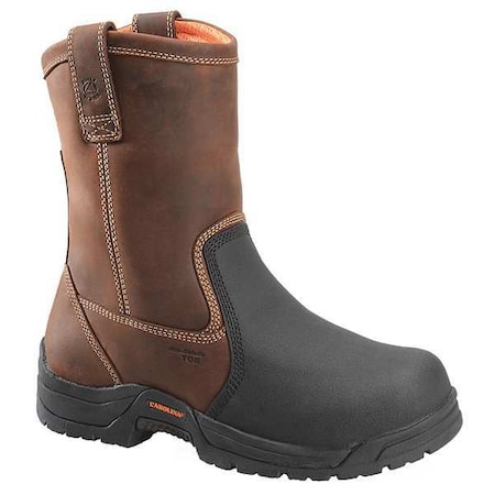CA4582, Men's 10 in Composite Toe Wellington Boot, Brown, 10, D, CA4582