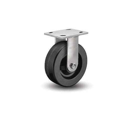 5" X 2" Non-Marking Phenolic Rigid Caster, No Brake, Loads Up To 1000 lb