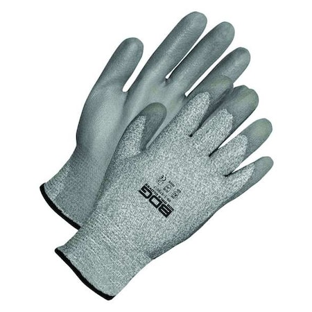 Cut Resistant Coated Gloves, Cut Level A2 ,Dipped ,Polyurethane ,Smooth ,L 1 PR