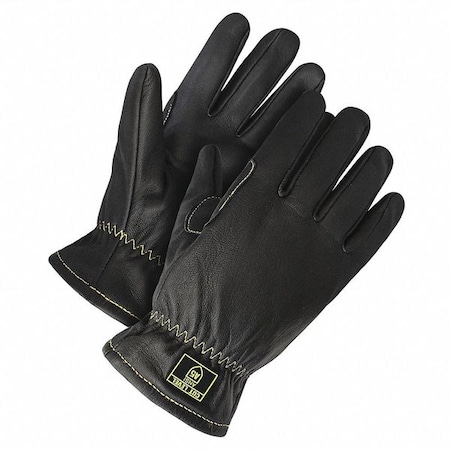 Cut-Resistant Leather Gloves, Cut Level A5 ,Uncoated ,M 1 PR