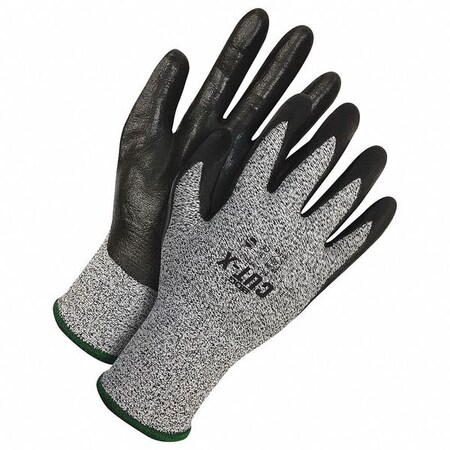 Cut Resistant Coated Gloves, Cut Level A2 ,Dipped ,Nitrile ,Smooth ,XS 1 PR
