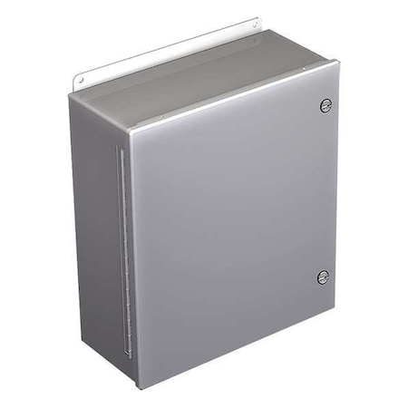 1/4 Turn Latch Electrical Enclosures, 8 in H, 3-1/2 in D, 6 in W, 12, 4, Steel