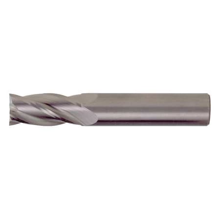 4-Flute Carbide Square Single End GP End Mill Cleveland CEM-SE-4 Bright 3/8x3/8x5/8x2