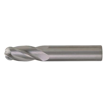 4-Flute Ball Nose Single End GP End Mill CTD CEM-SE-4B Bright Carbide Ball Nose 4Flute 3/4x3/4x1x3