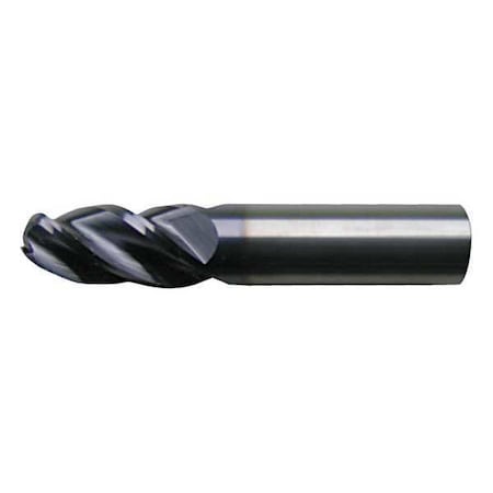 4-Flute Carbide HP VI Ball Nose End Mill CTD CEM-V-4B-TA AP/MAX 1/8"x1/8"x3/8"x1-1/2"