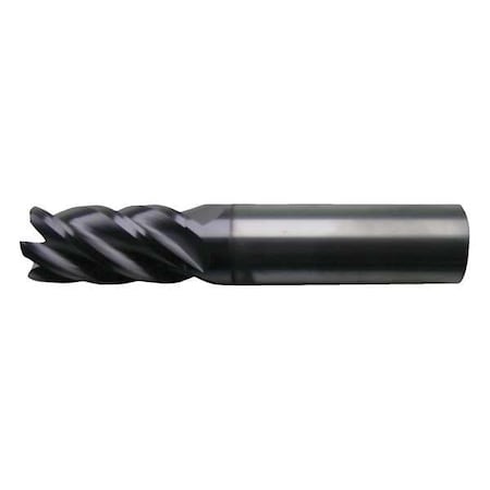 5-Flute Carbide HP CrnRad Single EM for Ferrous Matl CTD CEM-V2-5R AP/MAX 3/8x3/8x7/8x2-1/2x0.02CR