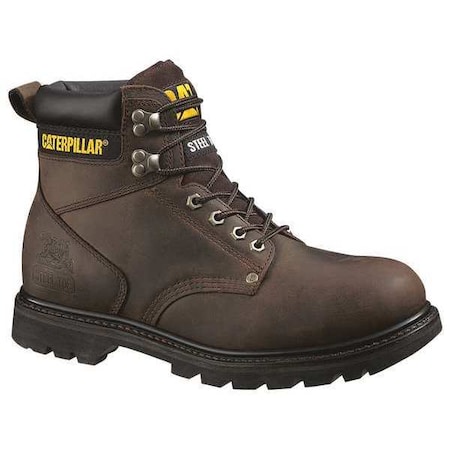 Second Shift, Men's Work Boots, 12 M, Leather, 6 in Height, Dark Brown