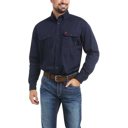Men's Flame-Resistant Shirt, 8.9 cal/sq cm, S, Cotton