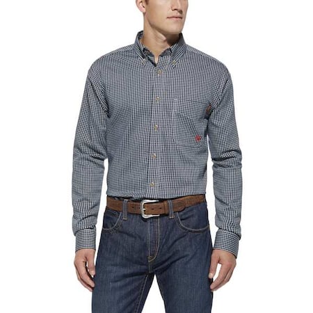 Men's Flame-Resistant Shirt, 8.9 cal/sq cm, L, Cotton, Nylon