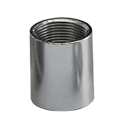 IMC Coupling, 1/2 in, Threaded, Aluminum, Plain, Silver