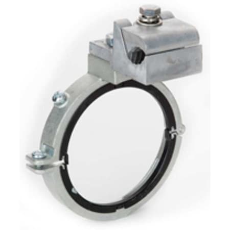 EMT/IMC/Rigid Bushing, 1-1/2 in, Split Bushing, Steel, Plain, Grey with Black Insulator
