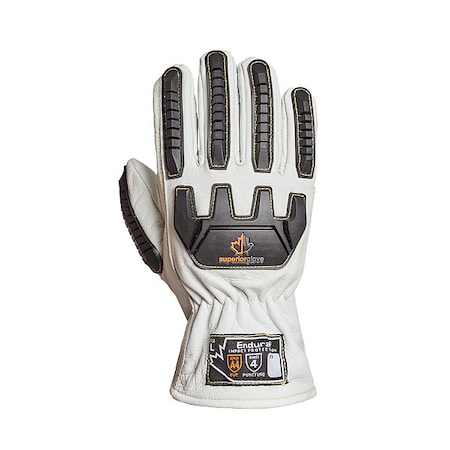 Work Gloves,Drivers,2XL,Leather,PR