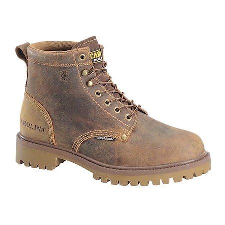 Men's 6-Inch Work Boot, 9 EE, Steel Toe, 6 in H, Brown, CA7558