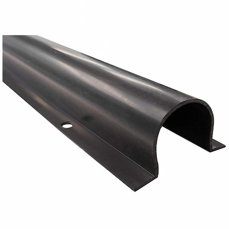 Wire Guard, 3/4 in H, 5 ft L, 3/4 in W, 1 Channel, PVC, Black