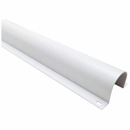 Wire Guard, 2 in H, 5 ft L, 1-7/8 in W, 1 Channel, PVC, White
