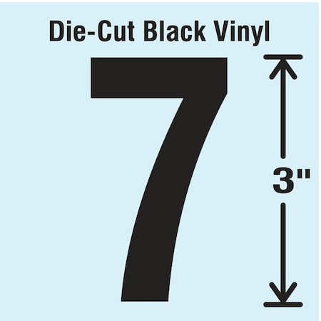NumberLabel,Vinyl,3inH,1-5/8inW,PK10