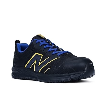 Men's Athletic Shoe, Synthetic Fabric, Synthetic Leather Upper, Blue/Yellow, 13