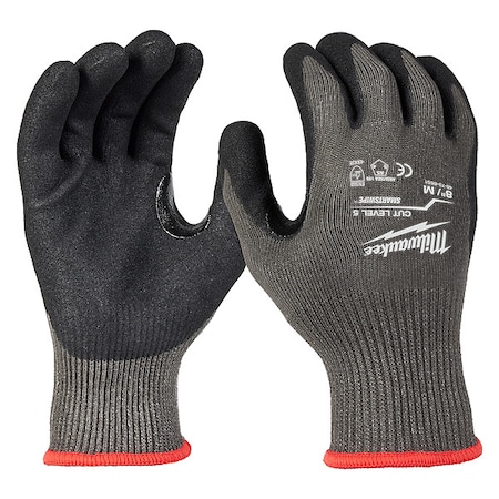 Work Gloves, Cut Level A5 ,Dipped ,Nitrile ,Sandy ,M 1 PR