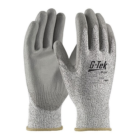 Cut Resistant Coated Gloves, Cut Level A3 ,Dipped ,Polyurethane ,Smooth ,2XL 12 PK