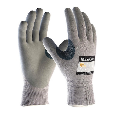 Cut-Resistant Glove, Cut Level A4 ,Dipped ,Foam Nitrile ,Sandy ,XL 12 PK