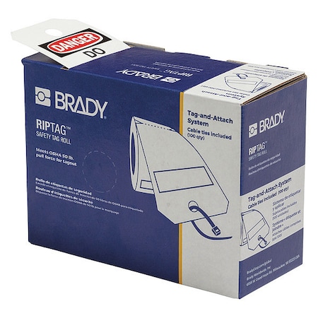 Inspection Tag, Danger, Polyester, 3 in Width, 5 3/4 in Height, Write On Surface: Yes