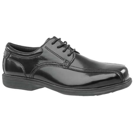 Men's Oxford Shoe, Steel Toe, Leather Upper, Rubber Outsole, Lace Up, Black, 12 EEE