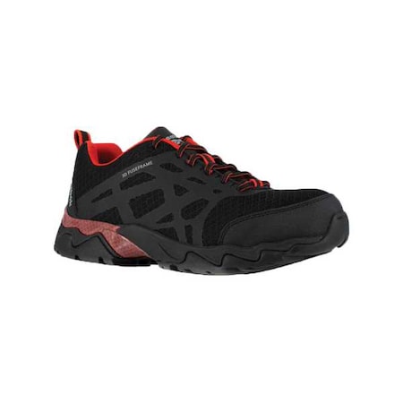 RB1061, Men's 3 in Composite Toe Athletic Shoe, Black/Red, 7 1/2, M, RB1061