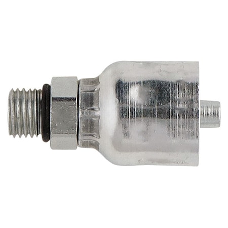 Crimp Fitting,3/8" I.D.,9/16",M,SAE