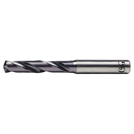 Jobber Length Drill Bit, 13/32 in Size, 140  Degrees Point Angle, Spiral Flute