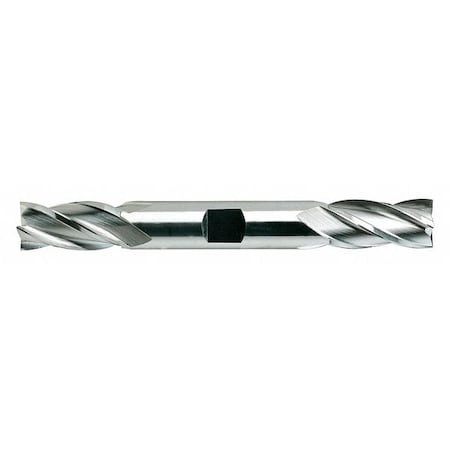 HSS End Mill,Double,1/2in. Dia.