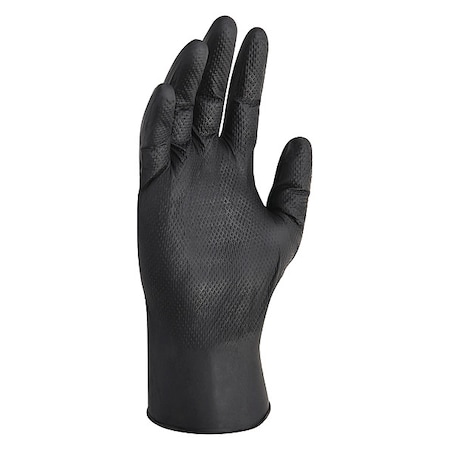 KleenGuard Kraken Grip, Disposable Gloves, 6 mil Palm , Nitrile, Powder-Free, S, 100 PK, Black
