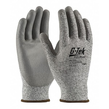 Cut-Resistant Coated Gloves, Cut Level A2 ,Dipped ,Polyurethane ,Smooth ,L 12 PK