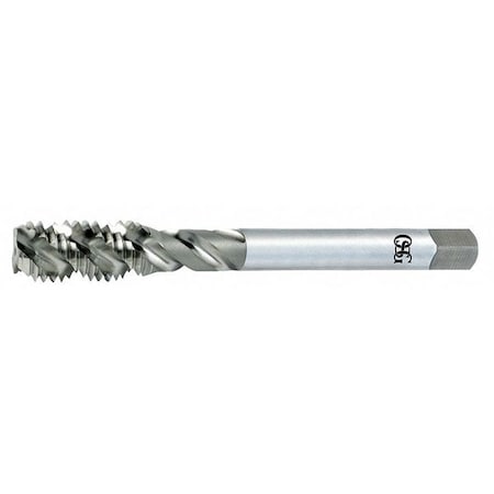 Spiral Flute Tap, 1/4"-28, Bottoming, UNF, 3 Flutes, Bright