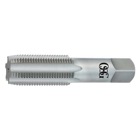 Straight Flute Hand Tap, 1-1/8"-8, Bottoming, 4 Flutes, UNF