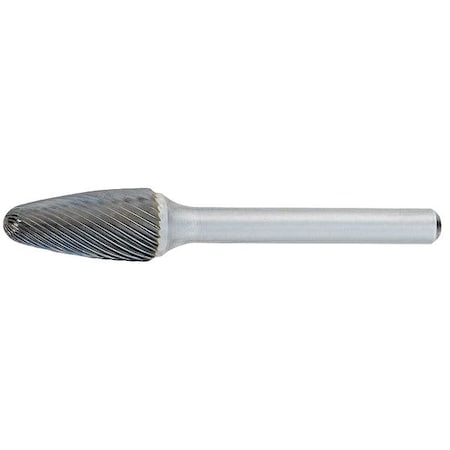 Carbide Bur,Round Nose Tree,3/8 in.