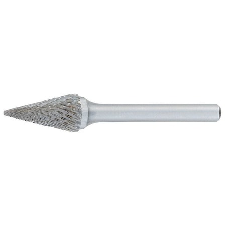 Carbide Bur,Pointed Tree,3/8 in.