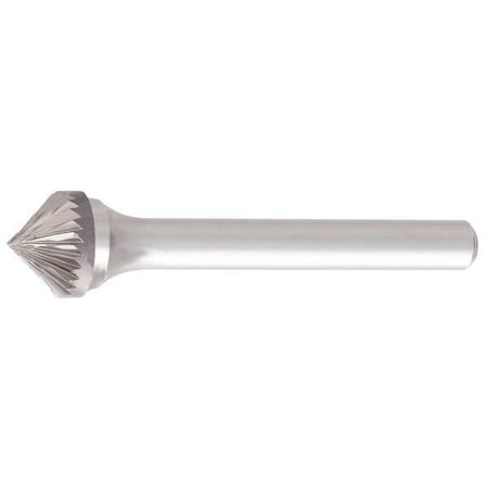 Carbide Bur,90 deg. Cone,1 in.