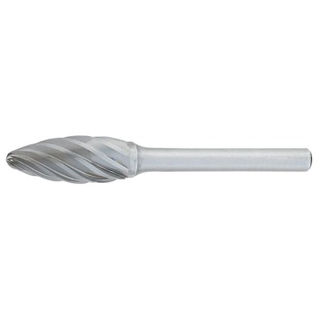 Carbide Bur,9mm Cut Dia.,RH Cut