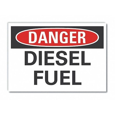 Danger Sign, 7 in H, 10 in W, Polyester, Vertical Rectangle, English, LCU4-0338-ND_10X7