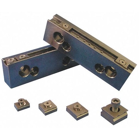 Vise Jaw Grips,M5 Screw,1/2in,PK2