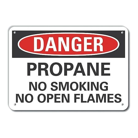 Danger Sign, 10" H, 14 in W,  Horizontal Rectangle, English, LCU4-0530-NA_14X10