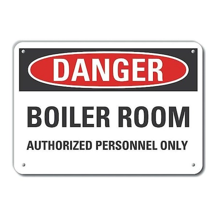 Danger Sign, 10 in H, 14 in W, Horizontal Rectangle, English, LCU4-0553-NA_14X10