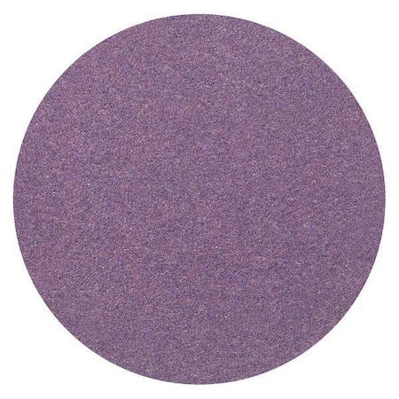 Hook-and-Loop Sanding Disc, 5" Dia, No Hole, Precision Shaped Ceramic, 80+ Grit, Open Coat Type