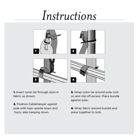 Cable Tie Strap, 9 in L, 2-1/4 in Max Bundle Dia., Blue, Nylon Tie, 10 PK