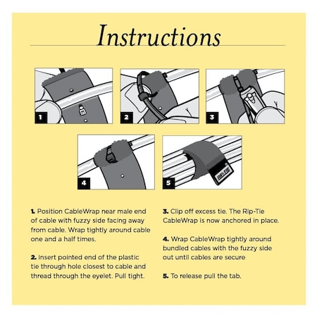 Cable Tie Strap, 14 in L, 2-1/4 in Max Bundle Dia., Black, Nylon Tie, 10 PK