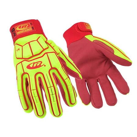 Impact Gloves,XL,Synthetic Leather,PR