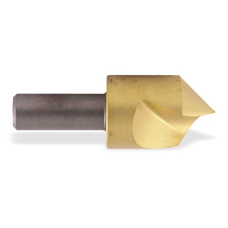 Countersink,1 FL,120 Deg,1/4,HSS,TiN