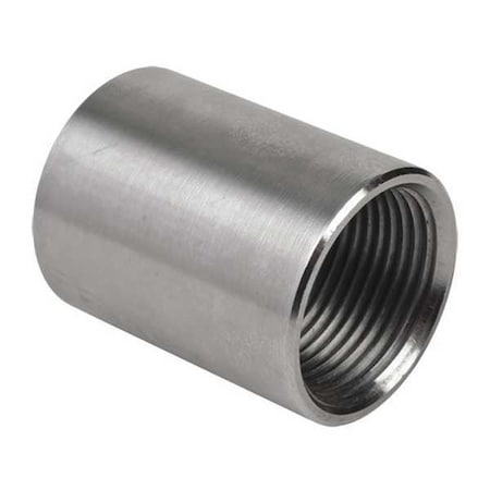 IMC Coupling, 2 in, Threaded, 316 Stainless Steel, Polished, Silver