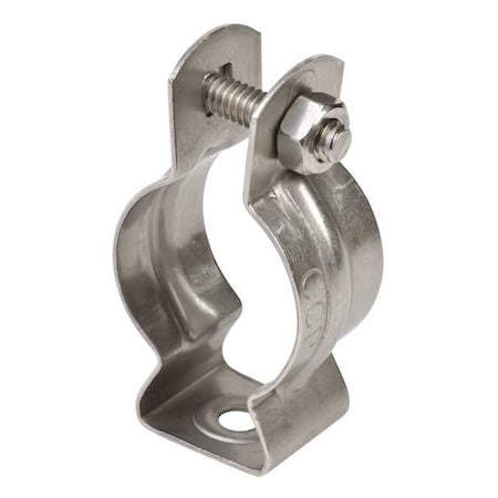 Hanger, Conduit; Pipe Use, 2-1/2 in, Stainless Steel, Polished Brite